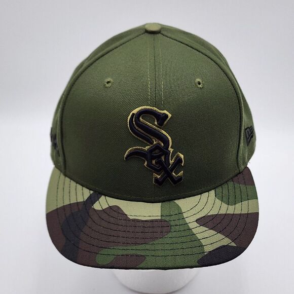 New Era Other - Chicago White Sox New Era 59FIFTY Green‎ Black Camo Men's Hat Cap Size 7 3/8